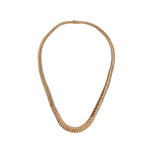 Collar de eslabones de diamantes de lujo en oro de quilates